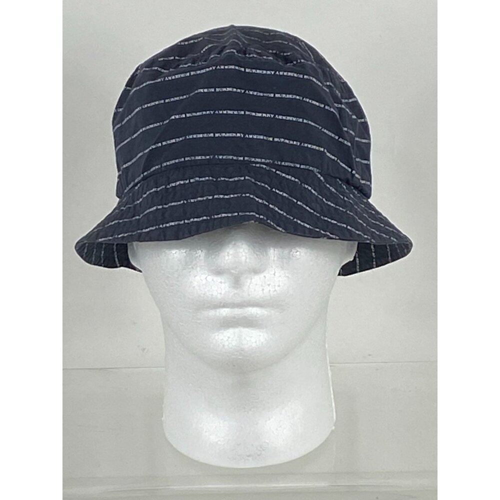 Burberry London Repeated Spell Out "Burberry" Bucket Hat L Women's NWOT F261